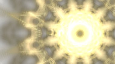 Fantezi kaotik renkli fraktal desen. Soyut Fraktal şekiller. 3D render resimde arka plan veya duvar kağıdı