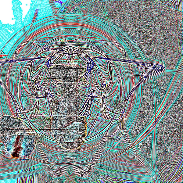 Fantasie chaotische kleurrijke fractale patroon. Abstracte fractale vormen. 3D rendering afbeelding achtergrond of behang — Stockfoto