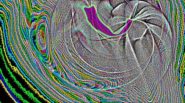 Fantasie chaotische kleurrijke fractale patroon. Abstracte fractale vormen. 3D rendering afbeelding achtergrond of behang — Stockfoto