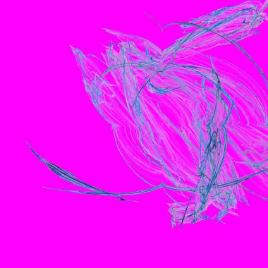 Fantezi kaotik renkli fraktal desen. Soyut Fraktal şekiller. 3D render resimde arka plan veya duvar kağıdı