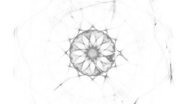 Fantezi kaotik renkli fraktal desen. Soyut Fraktal şekiller. 3D render resimde arka plan veya duvar kağıdı