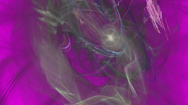 Fantezi kaotik renkli fraktal desen. Soyut Fraktal şekiller. 3D render resimde arka plan veya duvar kağıdı