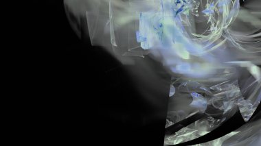 Fantezi kaotik renkli fraktal desen. Soyut Fraktal şekiller. 3D render resimde arka plan veya duvar kağıdı