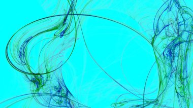 Fantezi kaotik renkli fraktal desen. Soyut Fraktal şekiller. 3D render resimde arka plan veya duvar kağıdı