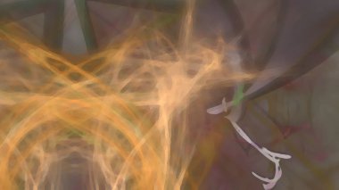 Fantezi kaotik renkli fraktal desen. Soyut Fraktal şekiller. 3D render resimde arka plan veya duvar kağıdı