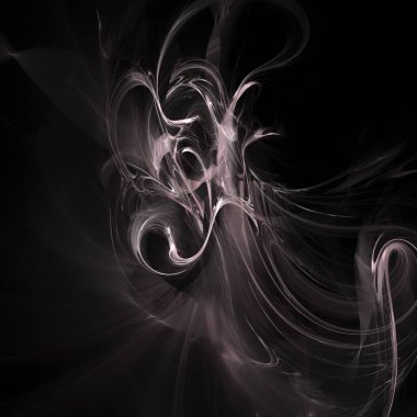 Fantezi kaotik renkli fraktal desen. Soyut Fraktal şekiller. 3D render resimde arka plan veya duvar kağıdı