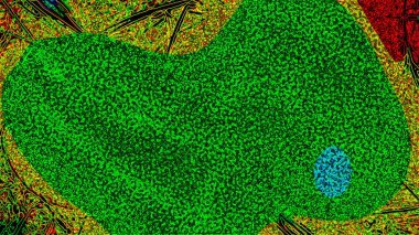 Fantezi kaotik renkli fraktal desen. Soyut Fraktal şekiller. 3D render resimde arka plan veya duvar kağıdı