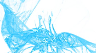 Fantezi kaotik renkli fraktal desen. Soyut Fraktal şekiller. 3D render resimde arka plan veya duvar kağıdı