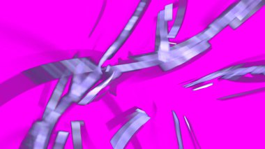 Fantezi kaotik renkli fraktal desen. Soyut Fraktal şekiller. 3D render resimde arka plan veya duvar kağıdı