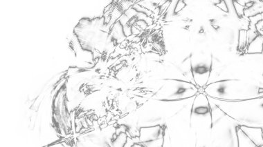 Fantezi kaotik renkli fraktal desen. Soyut Fraktal şekiller. 3D render resimde arka plan veya duvar kağıdı