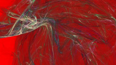 Fantezi kaotik renkli fraktal desen. Soyut Fraktal şekiller. 3D render resimde arka plan veya duvar kağıdı