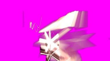 Fantezi kaotik renkli fraktal desen. Soyut Fraktal şekiller. 3D render resimde arka plan veya duvar kağıdı