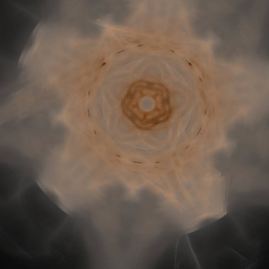 Fantezi kaotik renkli fraktal desen. Soyut Fraktal şekiller. 3D render resimde arka plan veya duvar kağıdı