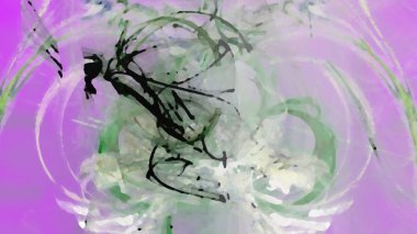 Fantezi kaotik renkli fraktal desen. Soyut Fraktal şekiller. 3D render resimde arka plan veya duvar kağıdı