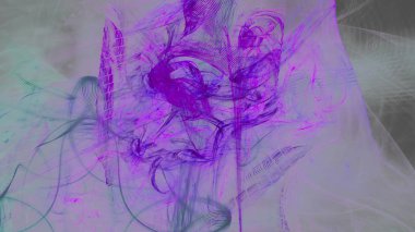 Fantezi kaotik renkli fraktal desen. Soyut Fraktal şekiller. 3D render resimde arka plan veya duvar kağıdı