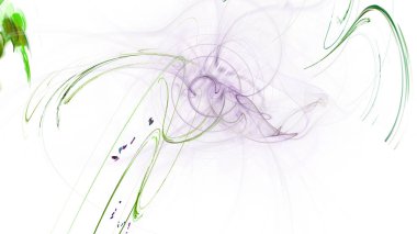 Fantezi kaotik renkli fraktal desen. Soyut Fraktal şekiller. 3D render resimde arka plan veya duvar kağıdı