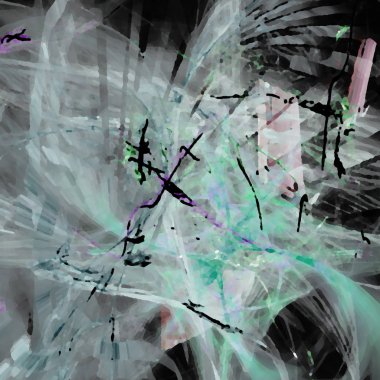 Fantezi kaotik renkli fraktal desen. Soyut Fraktal şekiller. 3D render resimde arka plan veya duvar kağıdı