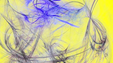 Fantezi kaotik renkli fraktal desen. Soyut Fraktal şekiller. 3D render resimde arka plan veya duvar kağıdı