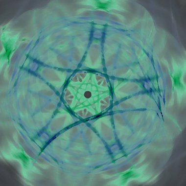 Fantezi kaotik renkli fraktal desen. Soyut Fraktal şekiller. 3D render resimde arka plan veya duvar kağıdı