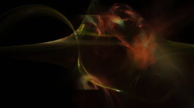 Fantezi kaotik renkli fraktal desen. Soyut Fraktal şekiller. 3D render resimde arka plan veya duvar kağıdı