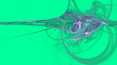 Fantezi kaotik renkli fraktal desen. Soyut Fraktal şekiller. 3D render resimde arka plan veya duvar kağıdı