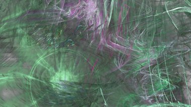 Fantezi kaotik renkli fraktal desen. Soyut Fraktal şekiller. 3D render resimde arka plan veya duvar kağıdı