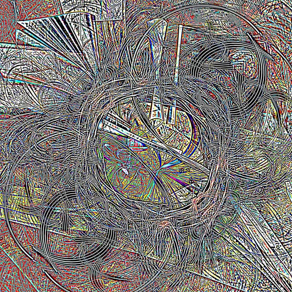 Fantasie chaotische kleurrijke fractale patroon. Abstracte fractale vormen. 3D rendering afbeelding achtergrond of behang — Stockfoto