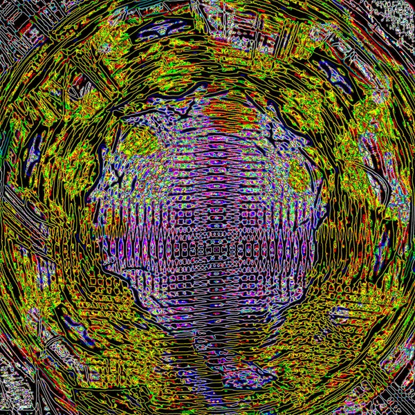 Fantasie chaotische kleurrijke fractale patroon. Abstracte fractale vormen. 3D rendering afbeelding achtergrond of behang — Stockfoto