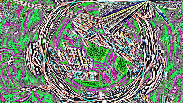 Fantasie chaotische kleurrijke fractale patroon. Abstracte fractale vormen. 3D rendering afbeelding achtergrond of behang — Stockfoto