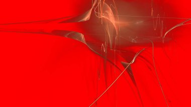 Fantezi kaotik renkli fraktal desen. Soyut Fraktal şekiller. 3D render resimde arka plan veya duvar kağıdı