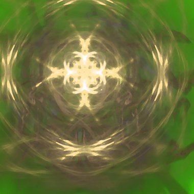 Fantezi kaotik renkli fraktal desen. Soyut Fraktal şekiller. 3D render resimde arka plan veya duvar kağıdı