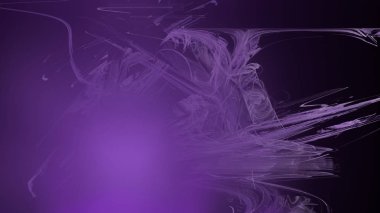 Fantezi kaotik renkli fraktal desen. Soyut Fraktal şekiller. 3D render resimde arka plan veya duvar kağıdı