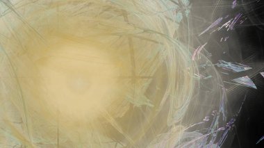 Fantezi kaotik renkli fraktal desen. Soyut Fraktal şekiller. 3D render resimde arka plan veya duvar kağıdı