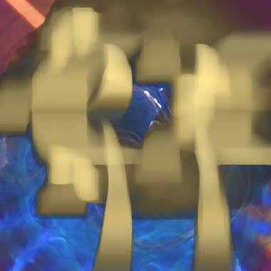 Fantezi kaotik renkli fraktal desen. Soyut Fraktal şekiller. 3D render resimde arka plan veya duvar kağıdı