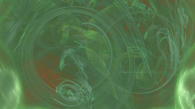 Fantezi kaotik renkli fraktal desen. Soyut Fraktal şekiller. 3D render resimde arka plan veya duvar kağıdı