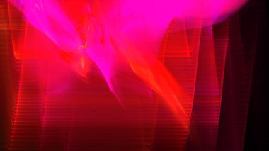 Fantezi kaotik renkli fraktal desen. Soyut Fraktal şekiller. 3D render resimde arka plan veya duvar kağıdı