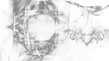 Fantezi kaotik renkli fraktal desen. Soyut Fraktal şekiller. 3D render resimde arka plan veya duvar kağıdı