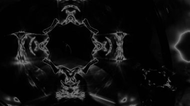 Fantezi kaotik renkli fraktal desen. Soyut Fraktal şekiller. 3D render resimde arka plan veya duvar kağıdı