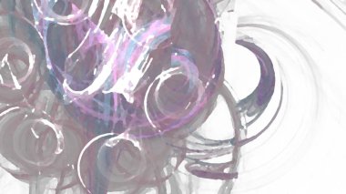 Fantezi kaotik renkli fraktal desen. Soyut Fraktal şekiller. 3D render resimde arka plan veya duvar kağıdı