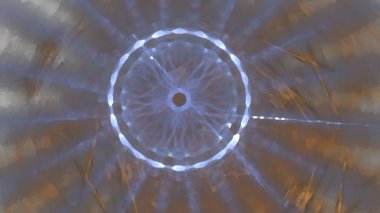 Fantezi kaotik renkli fraktal desen. Soyut Fraktal şekiller. 3D render resimde arka plan veya duvar kağıdı