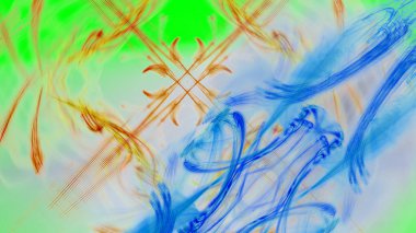 Fantezi kaotik renkli fraktal desen. Soyut Fraktal şekiller. 3D render resimde arka plan veya duvar kağıdı