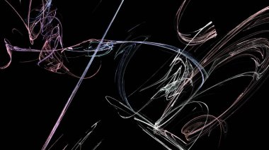 Fantezi kaotik renkli fraktal desen. Soyut Fraktal şekiller. 3D render resimde arka plan veya duvar kağıdı