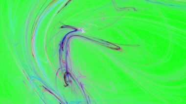 Fantezi kaotik renkli fraktal desen. Soyut Fraktal şekiller. 3D render resimde arka plan veya duvar kağıdı