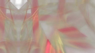 Fantezi kaotik renkli fraktal desen. Soyut Fraktal şekiller. 3D render resimde arka plan veya duvar kağıdı