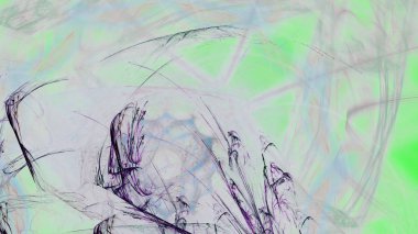 Fantezi kaotik renkli fraktal desen. Soyut Fraktal şekiller. 3D render resimde arka plan veya duvar kağıdı