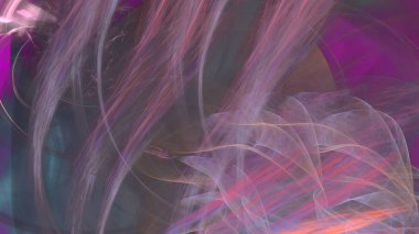 Fantezi kaotik renkli fraktal desen. Soyut Fraktal şekiller. 3D render resimde arka plan veya duvar kağıdı