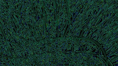 Fantezi kaotik renkli fraktal desen. Soyut Fraktal şekiller. 3D render resimde arka plan veya duvar kağıdı