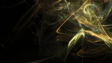 Fantezi kaotik renkli fraktal desen. Soyut Fraktal şekiller. 3D render resimde arka plan veya duvar kağıdı