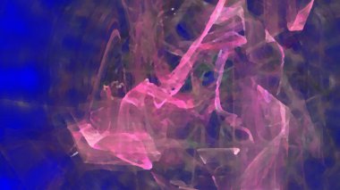 Fantezi kaotik renkli fraktal desen. Soyut Fraktal şekiller. 3D render resimde arka plan veya duvar kağıdı