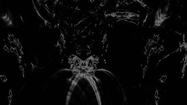 Fantezi kaotik renkli fraktal desen. Soyut Fraktal şekiller. 3D render resimde arka plan veya duvar kağıdı